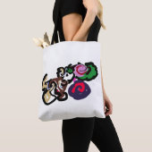 Australischer Schäferhund und Rosenfreude Tasche (Von Nahem)