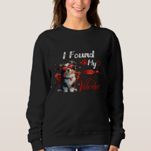Australischer Schäferhund Valentinstag Hund Lover Sweatshirt