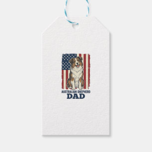 Australischer Schäferhund Vater Patriotisch Retro  Geschenkanhänger