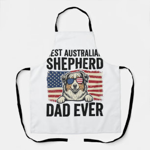 Australischer Schäferhund Vater Patriotisch Vintag Schürze