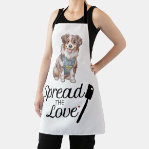 Australischer Schäferhund verbreitete die Liebe Schürze