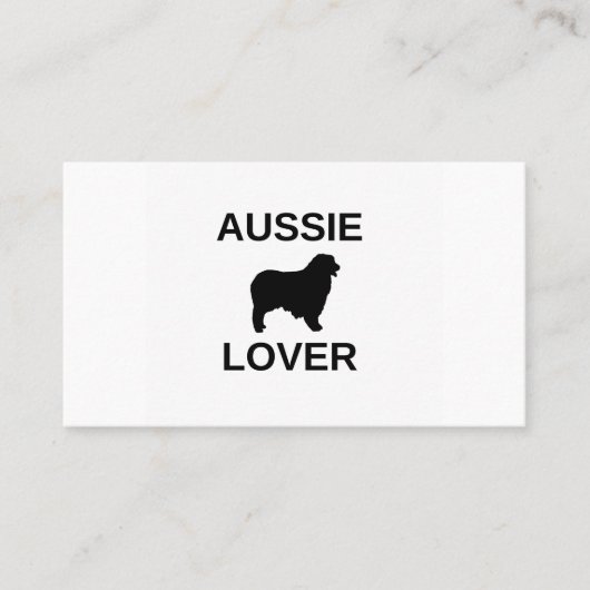 Australischer Schäferhund Visitenkarte (Vorderseite)