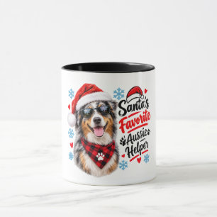 Australischer Schäferhund Weihnachtshund, Liebling Tasse