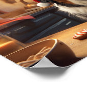 Australischer Schäferhund Weihnachtskekse Urlaub Poster (Ecke)