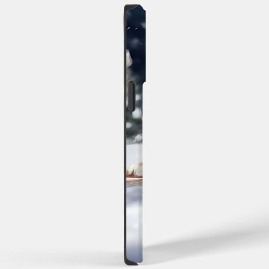 Australischer Schäferhund Weihnachtsschnee im Wint Case-Mate iPhone Hülle (Rückseite / Rechts)