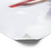 Australischer Schäferhund Weihnachtsschnee im Wint Poster (Ecke)