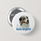 Australischer Schäfername - Schaltfläche Button (Vorne & Hinten)