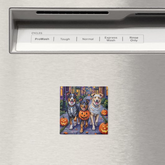 Australischer Schäfertrick-oder-Treating zu Hallow Magnet (In Situ (Geschirrspüler))