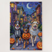 Australischer Schäfertrick-oder-Treating zu Hallow Puzzle (Vertikal)