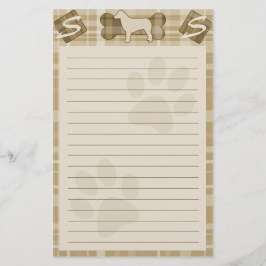 Australischer Schafzüchter Hund Briefpapier (Vorderseite)