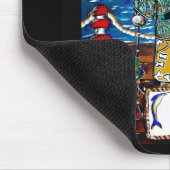 Australischer Schepherd Marlin Fishing Mousepad (Ecke)
