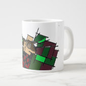 Australischer Schepherd Winter Jumbo-Tasse (Vorderseite Rechts)