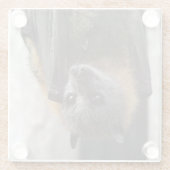 Australischer Schläger Glasuntersetzer (Rückseite)