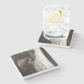 Australischer Schläger Steinuntersetzer (Seitenansicht)