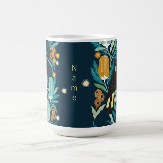 Australischer Schwarzer Kakadu & Banksia individue Kaffeetasse