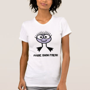 Australischer Schwimmen-Freak - lila T-Shirt