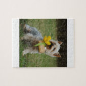 Australischer seidiges Terrier-Hund Puzzle (Horizontal)