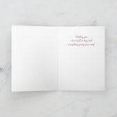 Australischer Shepherd Garden Fence Birthday Karte (Innenseite)