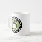 Australischer Shepherd Hintern Wiggler Club Kaffeetasse (Vorderseite Links)