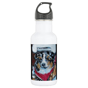 AUSTRALISCHER SHEPHERD-KOCH EDELSTAHLFLASCHE