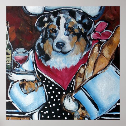 AUSTRALISCHER SHEPHERD-KOCH POSTER (Vorne)