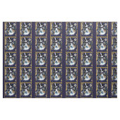 AUSTRALISCHER SHEPHERD - NEUJAHRESTAG STOFF (Fat Quarter (45,7 x 55,9 cm))