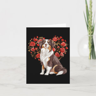 Australischer Shepherd Valentinstag Aussie Lover F Karte