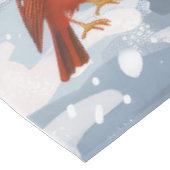 Australischer Shepherd Winter Wonderland Weihnacht Tischdecke (Schrägansicht)