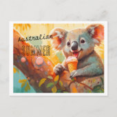 Australischer Sommer, koala Karte anpassbar (Vorderseite)