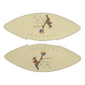 Australischer Spaß Kangaroo Cartoon Illustration Football (Paneele)