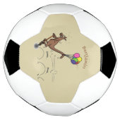 Australischer Spaß Kangaroo Cartoon Illustration Fußball (Gedreht)