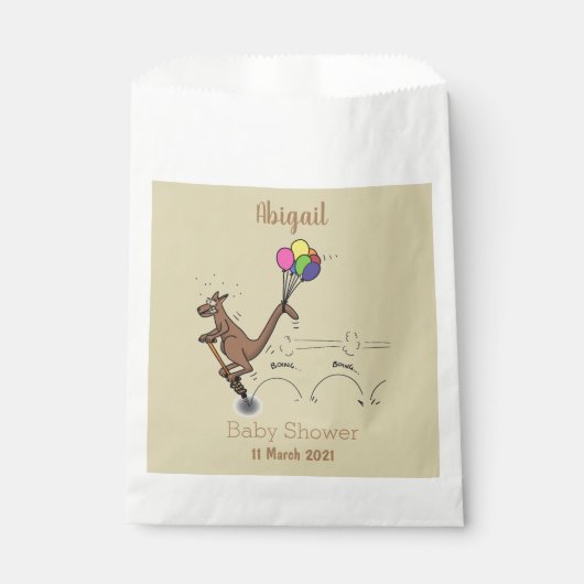 Australischer Spaß Kangaroo Cartoon Illustration Geschenktütchen (Vorderseite)