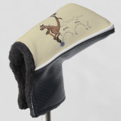 Australischer Spaß Kangaroo Cartoon Illustration Golf Headcover (3/4 Vorderseite)