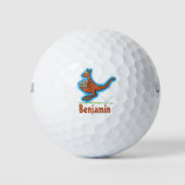 Australischer Spaß Kangaroo Cartoon Illustration Golfball (Vorderseite)