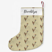 Australischer Spaß Kangaroo Cartoon Illustration Kleiner Weihnachtsstrumpf (Rückseite)