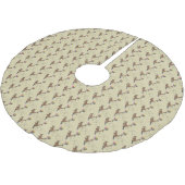Australischer Spaß Kangaroo Cartoon Illustration Polyester Weihnachtsbaumdecke (Schrägansicht)