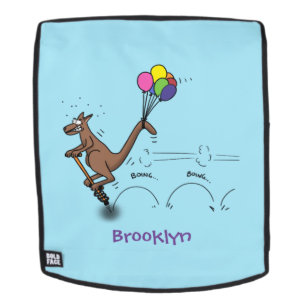 Australischer Spaß Kangaroo Cartoon Illustration Rucksack