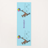 Australischer Spaß Kangaroo Cartoon Illustration Yogamatte (Vorderseite)