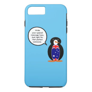 Australischer sprechender Ms-Pinguin personalisier iPhone 8 Plus/7 Plus Hülle