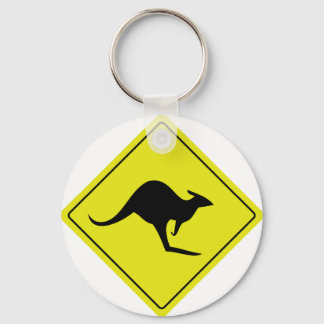 australischer Straßenschild Känguru Schlüsselanhänger