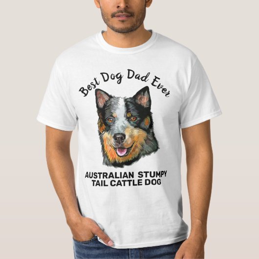 Australischer Stumping Schwanz Rind Hund bester Hu T-Shirt (Vorderseite)