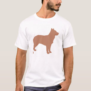 australischer Stumpy Schwanz Rind Hund Silo red.pn T-Shirt