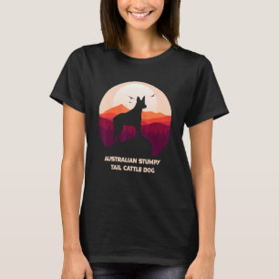 Australischer Stumpy Schwanz Rinder Hunde und Berg T-Shirt