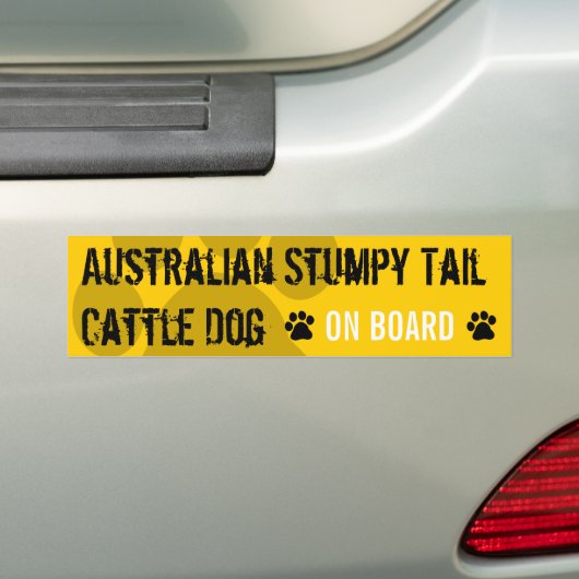 Australischer Stumpy Schwanz-Vieh-Hund an Bord Autoaufkleber (Auf Auto)