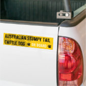 Australischer Stumpy Schwanz-Vieh-Hund an Bord Autoaufkleber (Auf Lkw)
