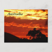 Australischer Sunset Postkarte (Vorderseite)