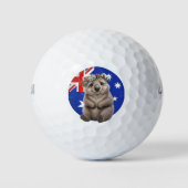 Australischer süßester Wombat Golfball (Vorderseite)