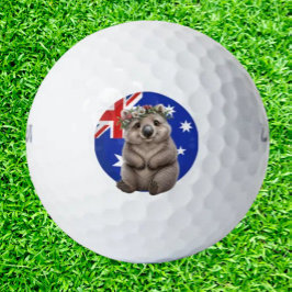 Australischer süßester Wombat Golfball