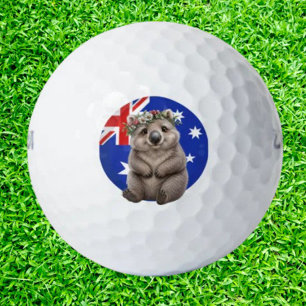 Australischer süßester Wombat Golfball