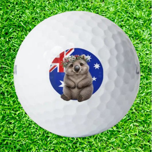 Australischer süßester Wombat Golfball